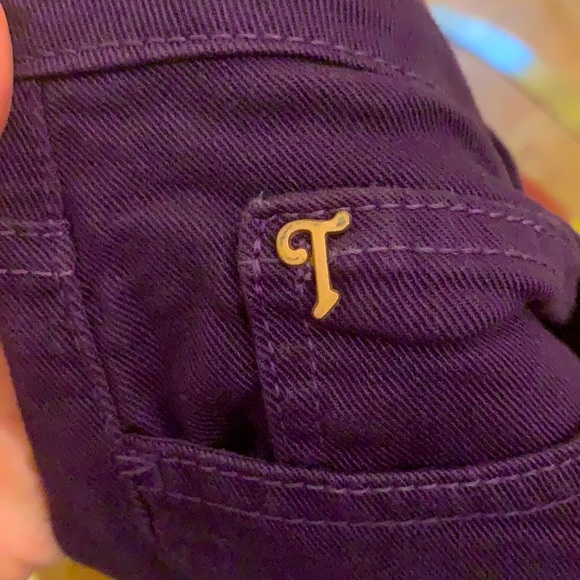 Purple Denim Flares - Picture 2 of 5